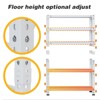 ROOMTEC 5-Tier Metal Storage Rack, Industrial Adjustable Garage Shelving Standing Storage Shelf Units, White (71"H x 40"W x 16"D) - 4 of 4