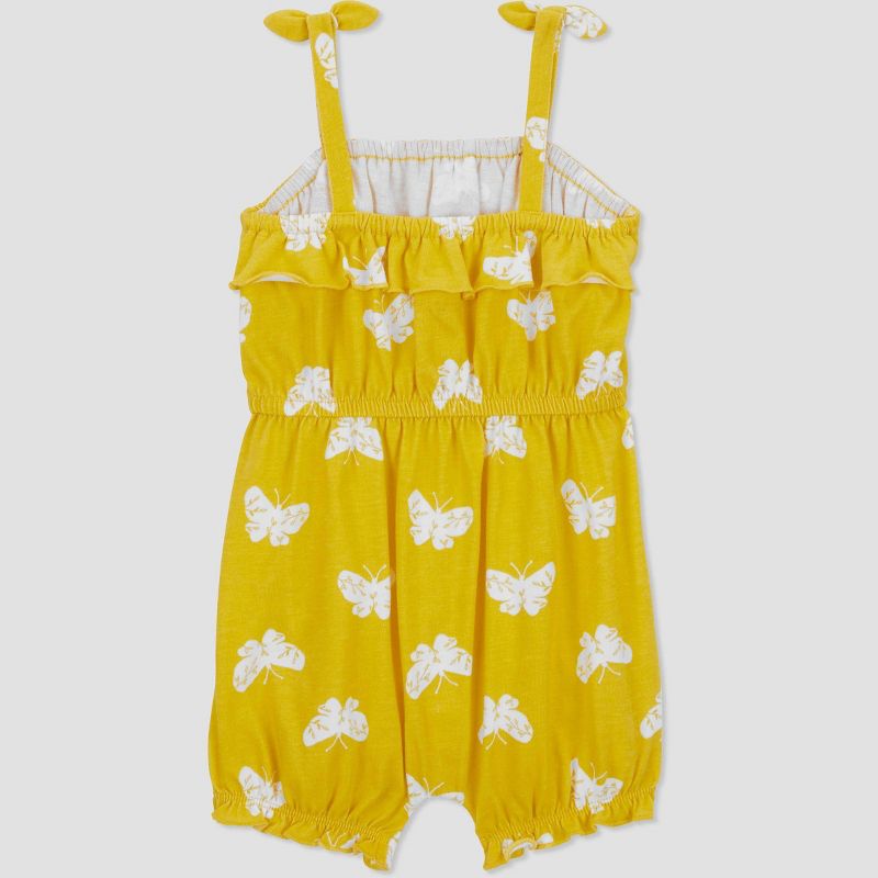 Carter&#39;s Just One You&#174;️ Baby Girls&#39; Butterfly Romper - Yellow/White, 3 of 5
