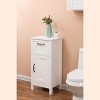 Luxenhome White Mdf Wood 1-door Bathroom Storage Cabinet : Target