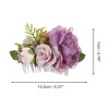 Unique Bargains Women's Reusable Simulated Flowers Side Comb 1 Pc - 2 of 4