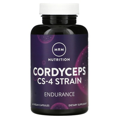 MRM Nutrition, Cordyceps CS-4 Strain, 60 Vegan Capsules, Dietary Supplements