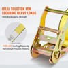 VEVOR Ratchet Tie Down Straps (8PK), 4400 lb Break Strength, E-Track Endless Ratchet with 8 Premium 2" x 15' Rachet Tie Downs Heavy Duty, Yellow - 3 of 4