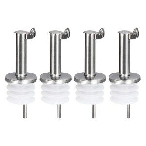 Unique Bargains Bar Supplies Oil Vinegar Dispenser Wine Stainless Steel Bottle Pourers 2.76 Inch - 1 of 4
