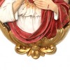 LuxenHome Sacred Jesus Wall Plaque, Oval Christian Home Decor Plaque for Prayer Room & Faith Display Multicolored - 3 of 4