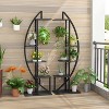 Tribesigns 63" Tall 5-Tier Plant Stand Pack of 2 Black - 3 of 4