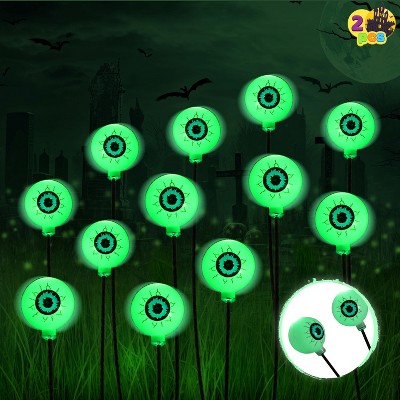 Joyfy Eyeball Yard Stakes, Outdoor Halloween Stake Decorations, Waterproof Stake Decor for Yard Garden Pathway