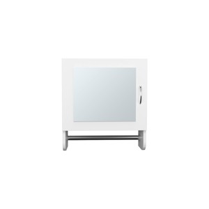 GlasFlength Decorative Wall Mirrors Wall Art Bathroom Decor Cabinet Vanity Medicine Cabinet Mirrors for Bathroom Wall, White, 5.7"*17.7"*19.7" - 1 of 4