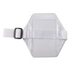 Advantus Arm Band Badge Holders, Vertical, Transparent Frost 5" x 5" Holder, 2.75" x 4" Insert, 12/Pack - 2 of 2