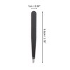 Unique Bargains Women Stainless Portable Eyebrow Tweezer Kit 1 Set Black - 2 of 3