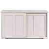 Tangkula Wood Buffet Cupboard Kitchen Storage Cabinet Sideboard w/ Sliding Door - 3 of 4