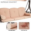 EROMMY 3 Seat Outdoor Porch Swing Chair - 4 of 4