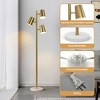 Maxax 62" Brass Gold Standing Floor Lamp with 3 Lights for Bedroom - 4 of 4