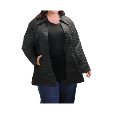 Women's Cotton Quilted Swing Coat - Plus Size - On The Plus Side