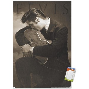 Trends International Elvis Presley - Sepia Guitar Unframed Wall Poster Prints - 1 of 4