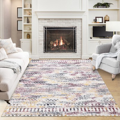 Modern Washable Hallway Runner,Bohemian Rugs ,Non-Slip Non-Shedding Kitchen Entrway Bathroom Floor Mat for Living Room Bedroom