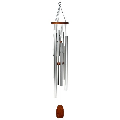Woodstock Wind Chimes Signature Collection  Magical Mystery Chimes Silver Wind Chime