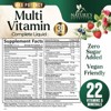 Liquid Multivitamin - Sugar Free Daily Multi Vitamin for Women, Vitamins A, C, D, B-12, Biotin & Zinc, Berry Flavor, 15 Fl Oz by Nature's Nutrition - 2 of 4
