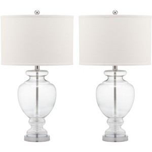 Set of 2 glass lamps discount