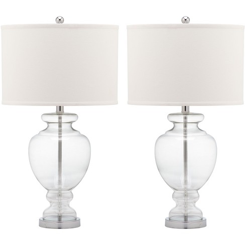 Morocco Glass Table Lamp (set Of 2) - Clear - Safavieh : Target