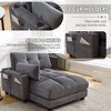 MOONMISS Sleeper Sofa Couch Bed,Oversized Chaise Lounge Chair Cozy Cloud Couch - 3 of 4