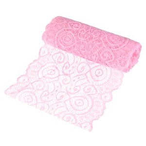 Unique Bargains Elastic Lace Fabric Ribbon Stretchy Trim Pattern for Bridal Wedding 1 Pc - 1 of 4