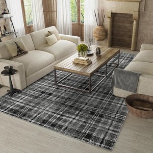 Non-Slip Machine Washable Runner Rugs Low Pile Area Rugs Non-Shedding Foldable Floor Mats for Hallway, Bathroom Kitchen - 1 of 4