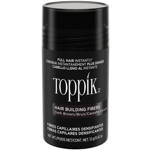 Toppik Hair Building Fibers (DARK BROWN - 0.42 oz) Fill In Fine or Thinning Hair Instantly Thicker, Fuller Looking Hair - image 1 of 4