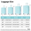 BEAFUP Set of 4  Luggage Set with Compression Packing Cubes for Suitcase Expanable Spinner Wheels Lightweight,TSA Lock 16"+20"+24"+28" - 3 of 4