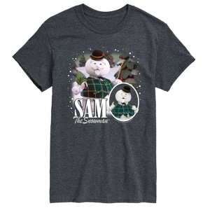 Men's - Rudolph - Sam The Snowman Bootleg Short Sleeve Graphic T-Shirt - 1 of 4