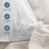 Soft Washed Microfiber Duvet Cover Set - King/Cal King, Fog, Linen - Like, Breathable Easy Care - 2 of 4