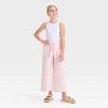 Girls' Wide Leg Pull-On Knit Pants - Cat & Jack™ - 3 of 3