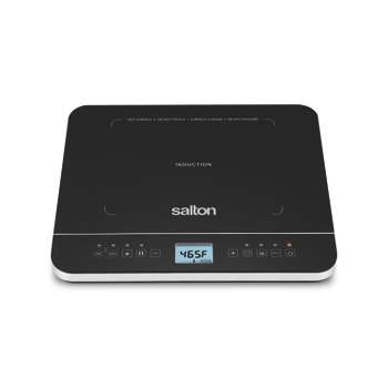 Salton Induction Cooktop with Temperature Probe Black