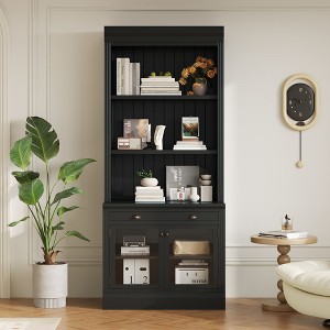 Sapphtopaz Modern Bookcase with Open Shelves, Display Storage Bookshelf for Living Room, Home Office - 1 of 4