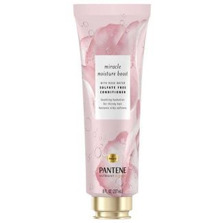 Pantene Sulfate Free Rose Water Conditioner with Miracle Moisture Boost, Nutrient Blends - 8.0 fl oz