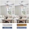 Parrot Uncle 52" Modern Crystal Ceiling Fan with Light and Remote - 3 of 4