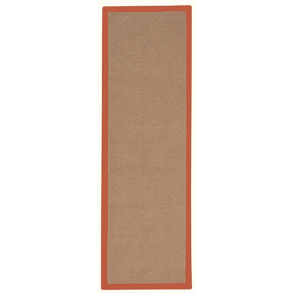 2'6inx12' Runner Athena Cork Wool Orange - Linon