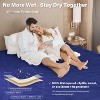 Catalonia Waterproof Bed Blanket for Couples, Cozy Soft Reversible Fleece Blanket, Large Bed Couch Sofa Cover Furniture Mattress Protector - 2 of 4