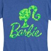 Women's - Barbie - St. Patrick's Day Shamrock Pattern Logo Short Sleeve Graphic T-Shirt - 2 of 4