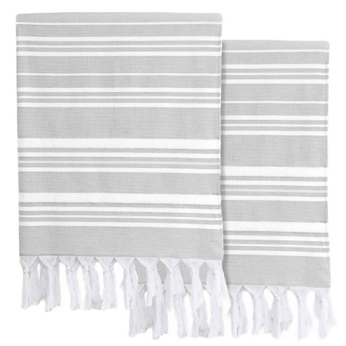 Set Of 2 Fun In Paradise Pestemal Beach/hand Towels Dark Blue - Linum Home  Textiles : Target