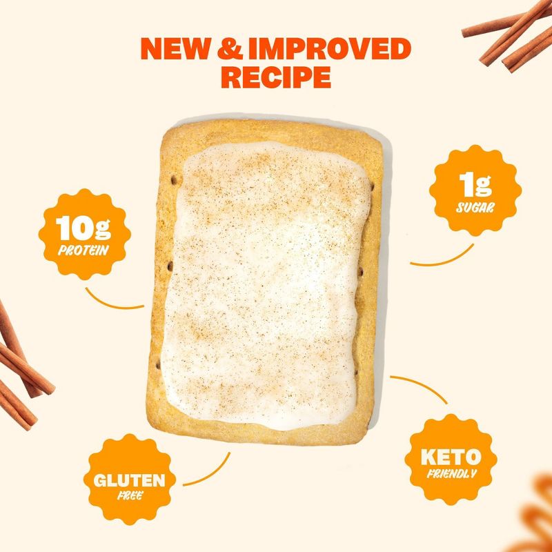 Flings Cinnamon High Protein Keto Toaster Pastries - 8.3oz / 4ct, 3 of 7