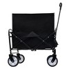 KTMBDW Collapsible Foldable Wagon Cart Beach Wagon Heavy Duty Utility Cart Utility Wagon Grocery Cart for Camping with 3pcs plastic Liner bag /Cover - 4 of 4