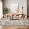 Modern Abstract Area Rugs, Washable Rug with Non Slip Rubber Backing, Soft Non Shedding Floor Covering Low Pile Foldable Printed Mat for Living Room - 2 of 4