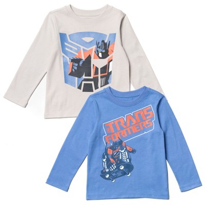Transformers Optimus Prime Bumblebee 2 Pack T-Shirts Toddler to Big Kid