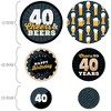 Big Dot of Happiness Cheers and Beers to 40 Years - 40th Birthday Party Giant Circle Confetti - Party Decorations - Large Confetti 27 Count - 2 of 4
