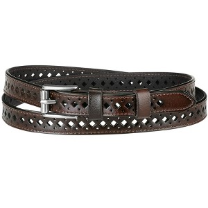 INSPIRE CHIC Women's Skinny Faux Leather Hollow-out Thin Waist Belts 0.7 inches Width - 1 of 4