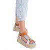 Refresh Women's Suede Strappy Sandals With Jute Platform - 2 of 4