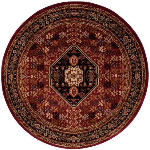 5 3 X5 Round Woven Area Rug Red, 3 215 5 Rugs Target