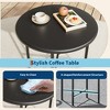 3 Piece Patio Bistro Set, Outdoor Acapulco Chairs Set of 2 with Glass Top Table, All Weather Modern Patio Chairs with Cushions - 4 of 4