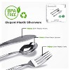 Stock Your Home 300-Pack Silver Plastic Cutlery Set- 100 Forks, 100 Knives, 100 Spoons - 2 of 4