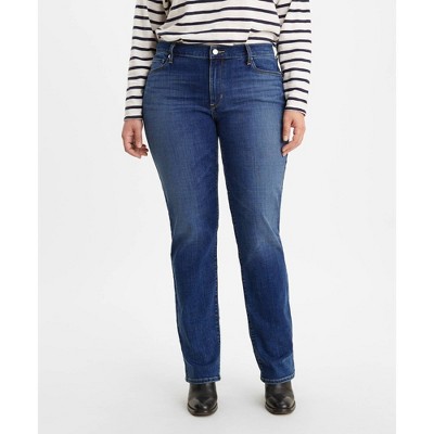 Levi's® Women's Plus Size Mid-rise Classic Straight Jeans - Soft Black 24 :  Target